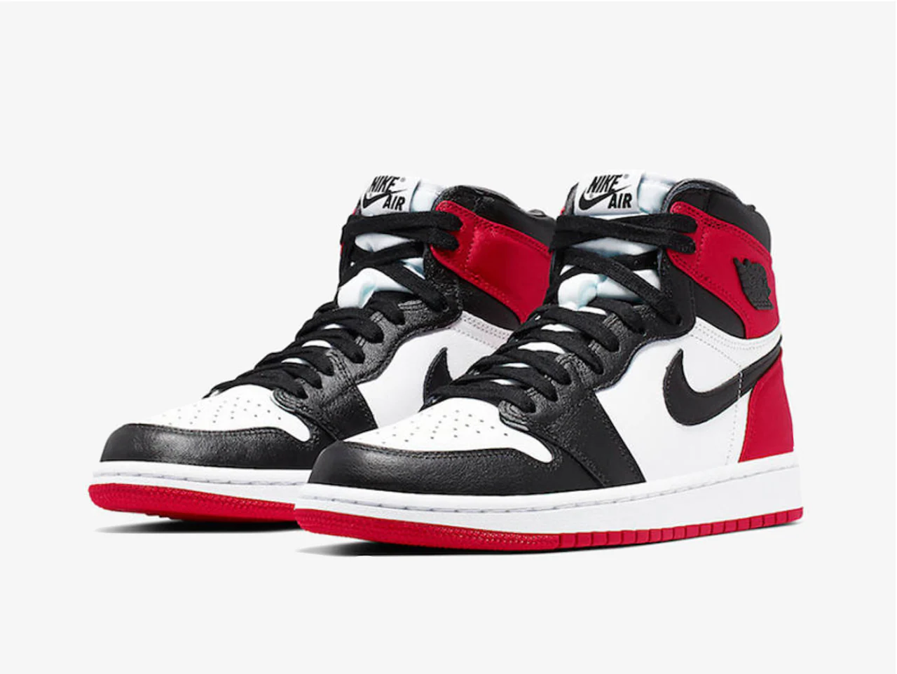 Air Jordan 1 High Satin Black Toe (W) - Image 2