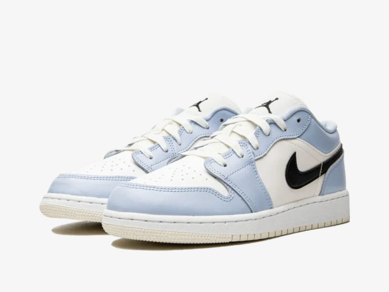 Air Jordan 1 Low Ice Blue Black (GS) - Image 2