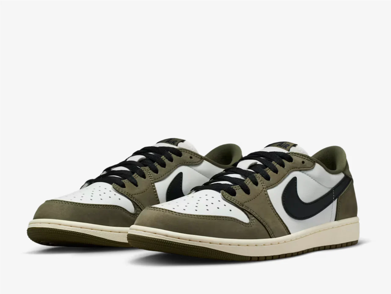 Air Jordan 1 Low Medium Olive - Image 2