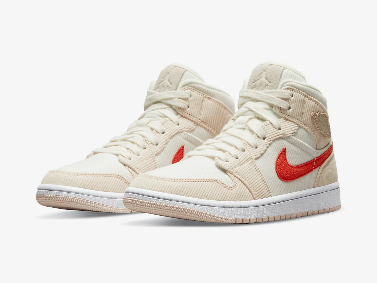 Air Jordan 1 Mid SE Corduroy Sail (W) - Image 2