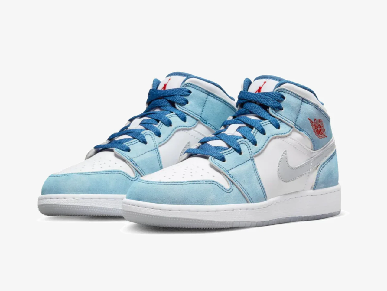 Air Jordan 1 Mid SE French Blue (GS) - Image 2