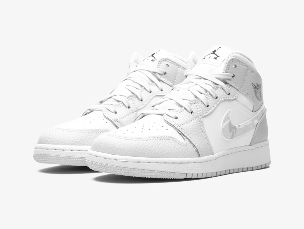 Air Jordan 1 Mid Grey Camo - Image 2