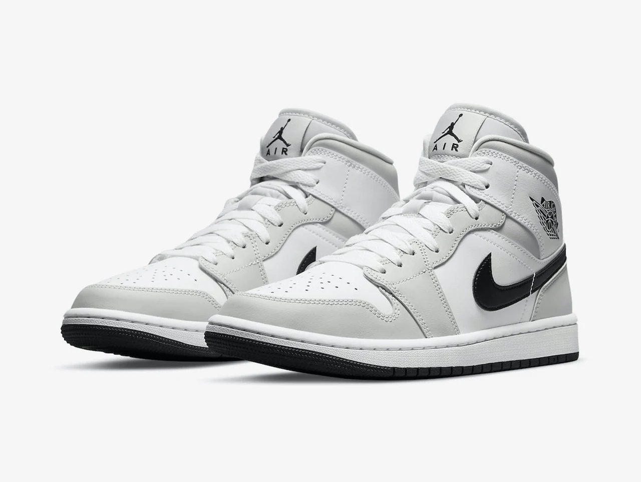 Air Jordan 1 Mid Light Smoke Grey (W) - Image 2