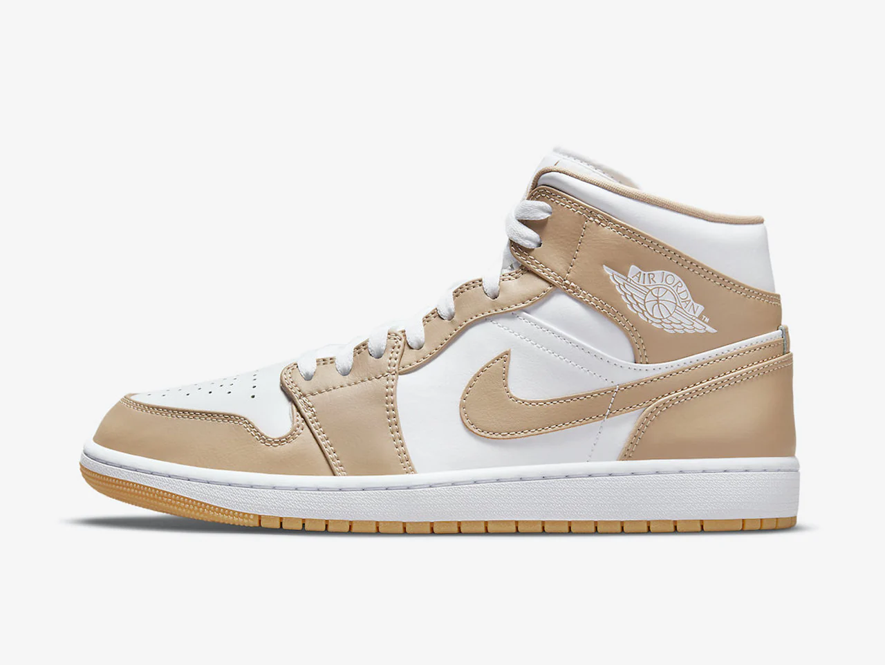 Air Jordan 1 Mid Tan Gum