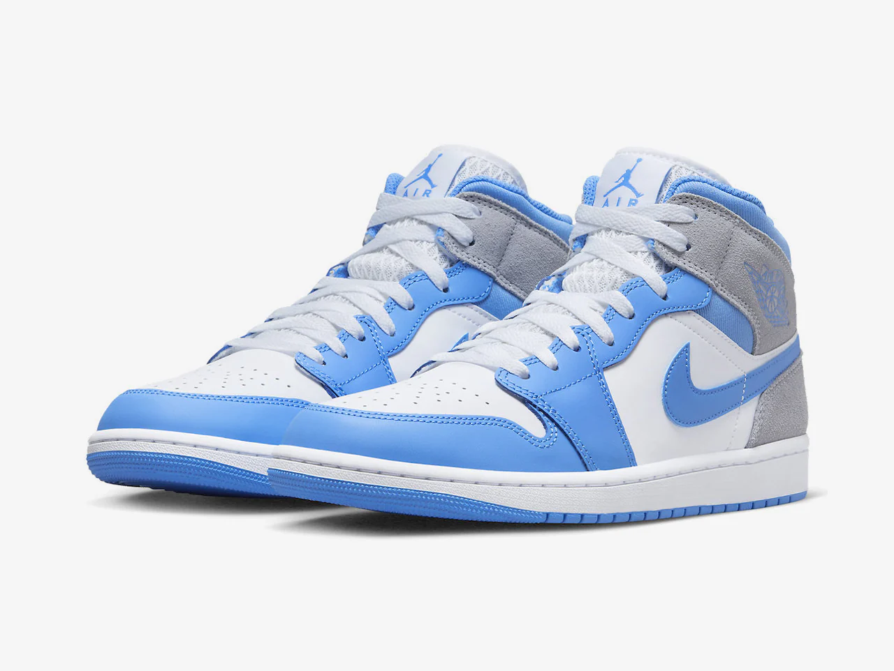 Air Jordan 1 Mid University Blue Grey - Image 2