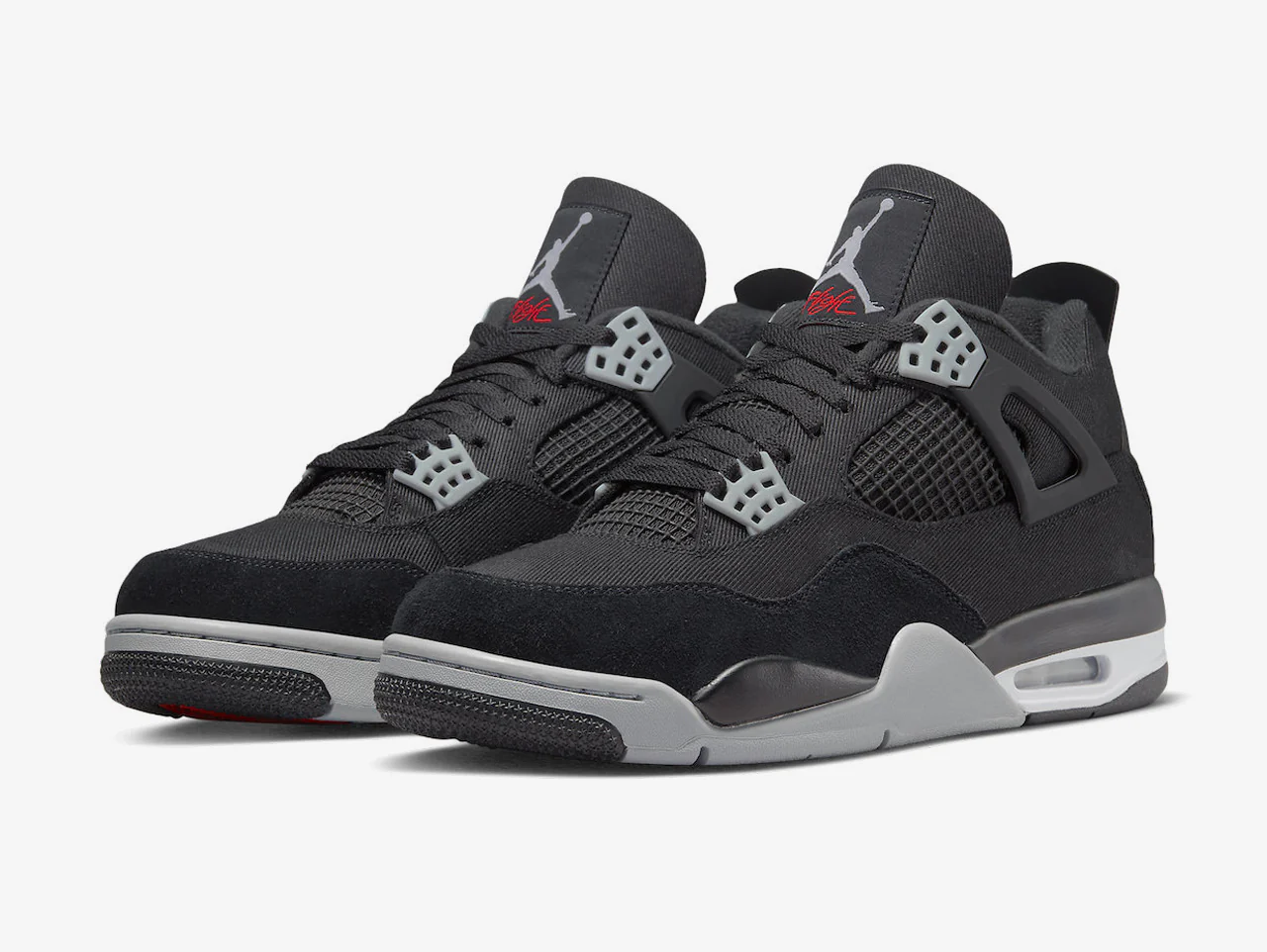 Air Jordan 4 SE Black Canvas - Image 2