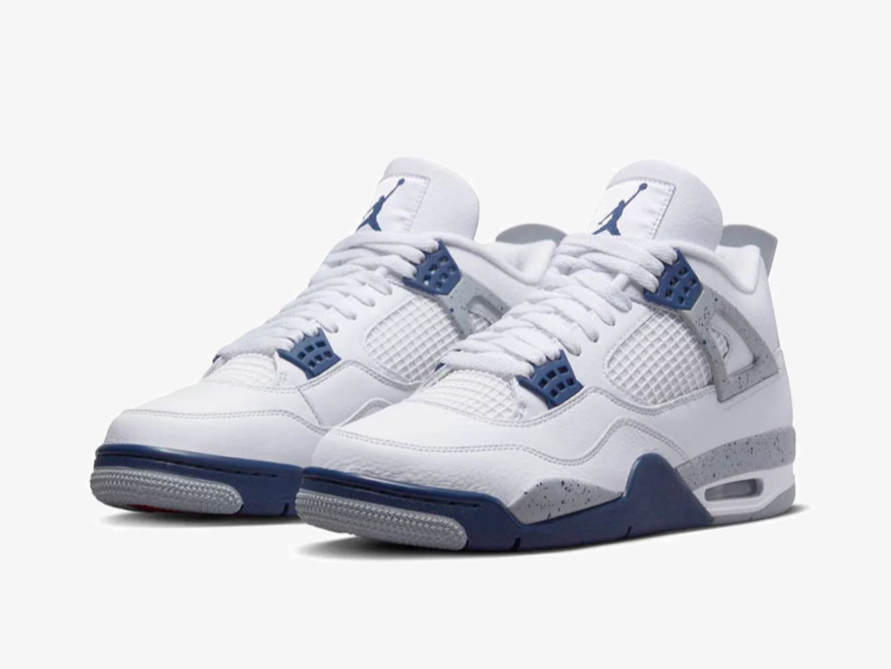 Air Jordan 4 White Midnight Navy - Image 2
