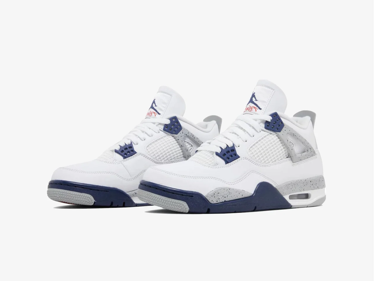 Air Jordan 4 White Midnight Navy (PS) - Image 2