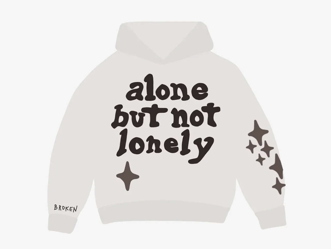Broken Planet Hoodie Alone But Not Lonely