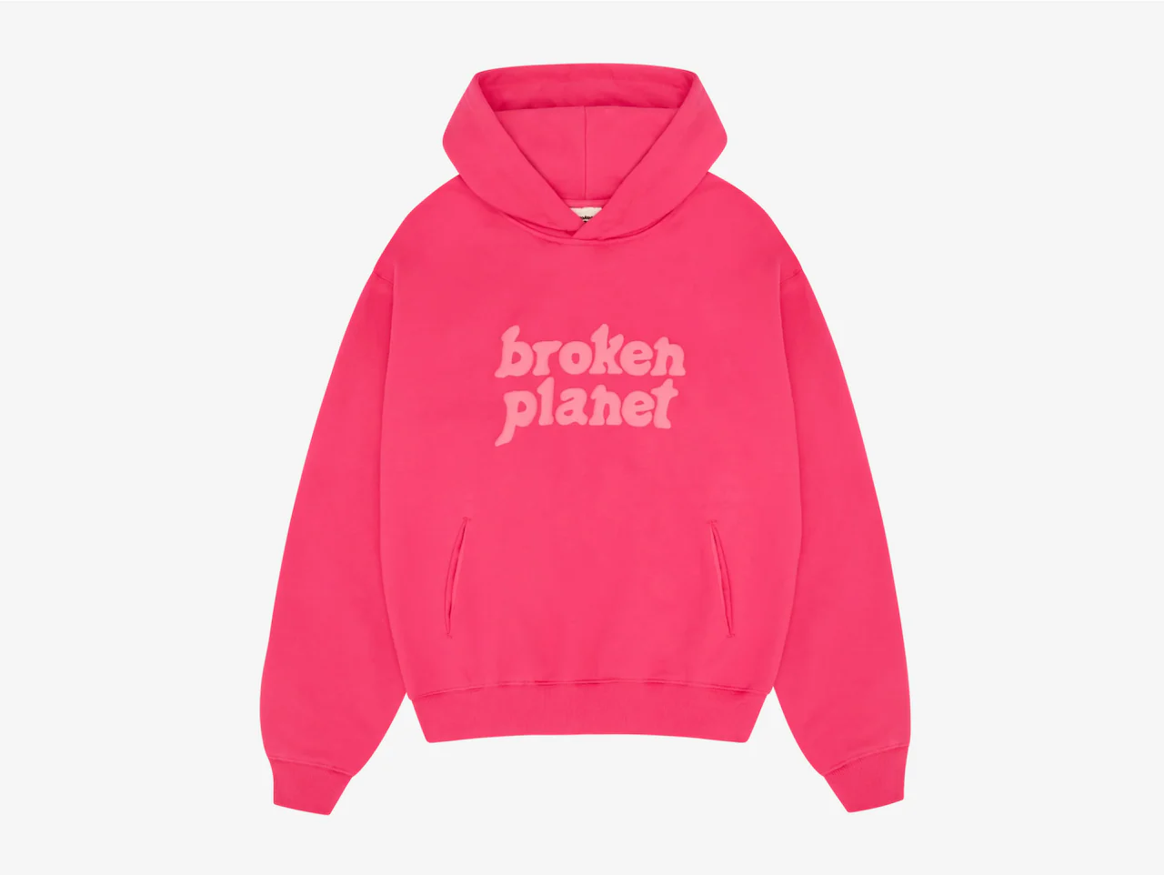 Broken Planet Hoodie Fuchsia Pink