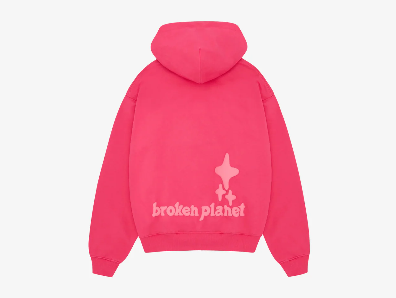 Broken Planet Hoodie Fuchsia Pink - Image 2
