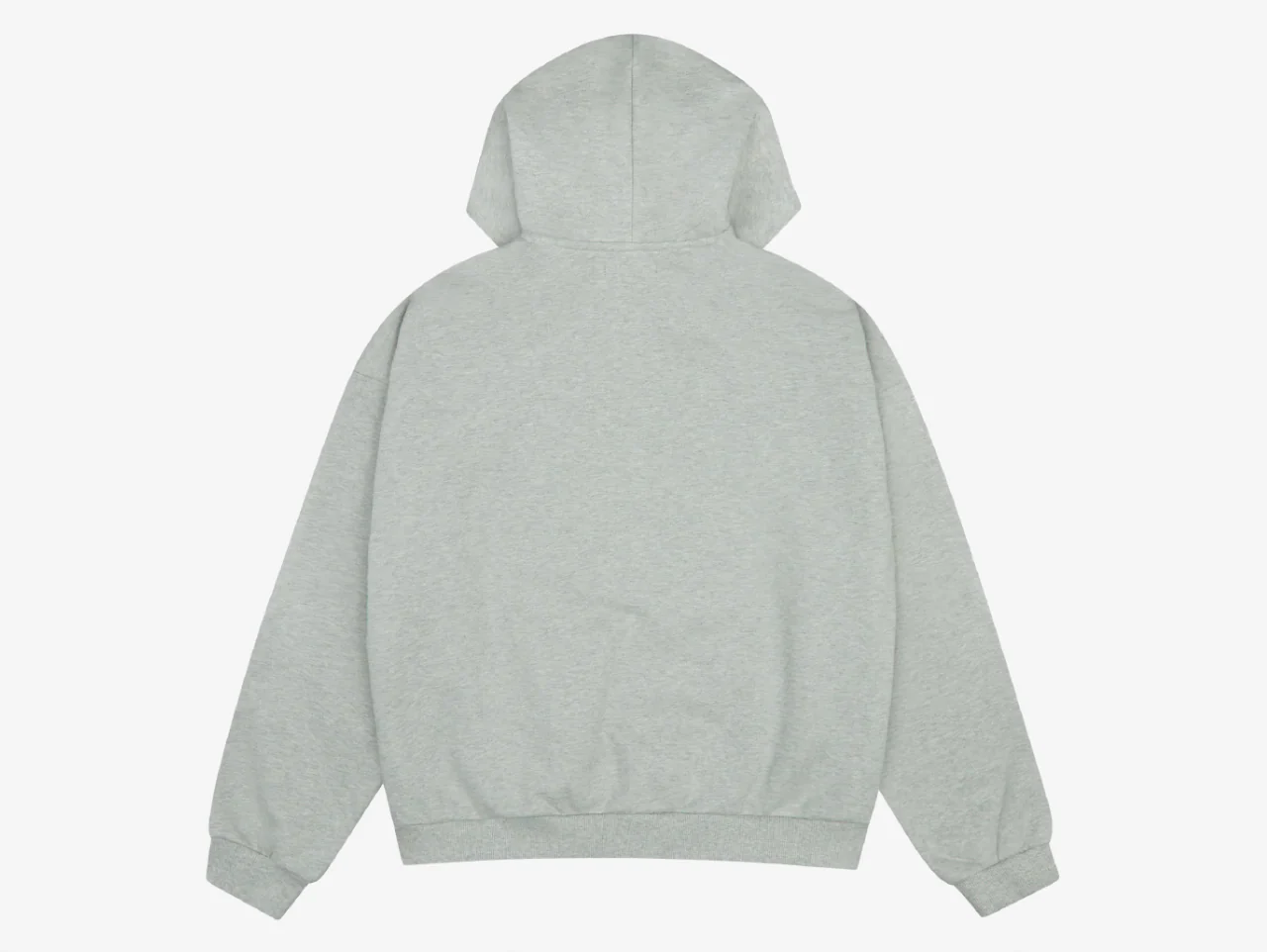 Broken Planet Zip-Up Hoodie Ash Grey - Image 2