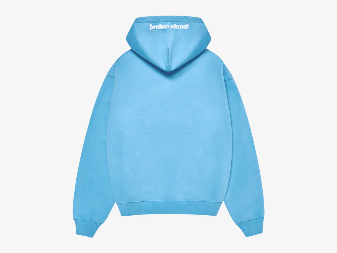 Broken Planet Zip-Up Hoodie Light Blue - Image 2