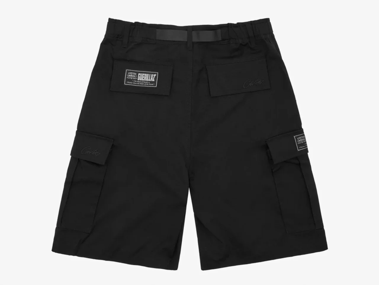 Corteiz Alcatraz Cargo Shorts Black - Image 2