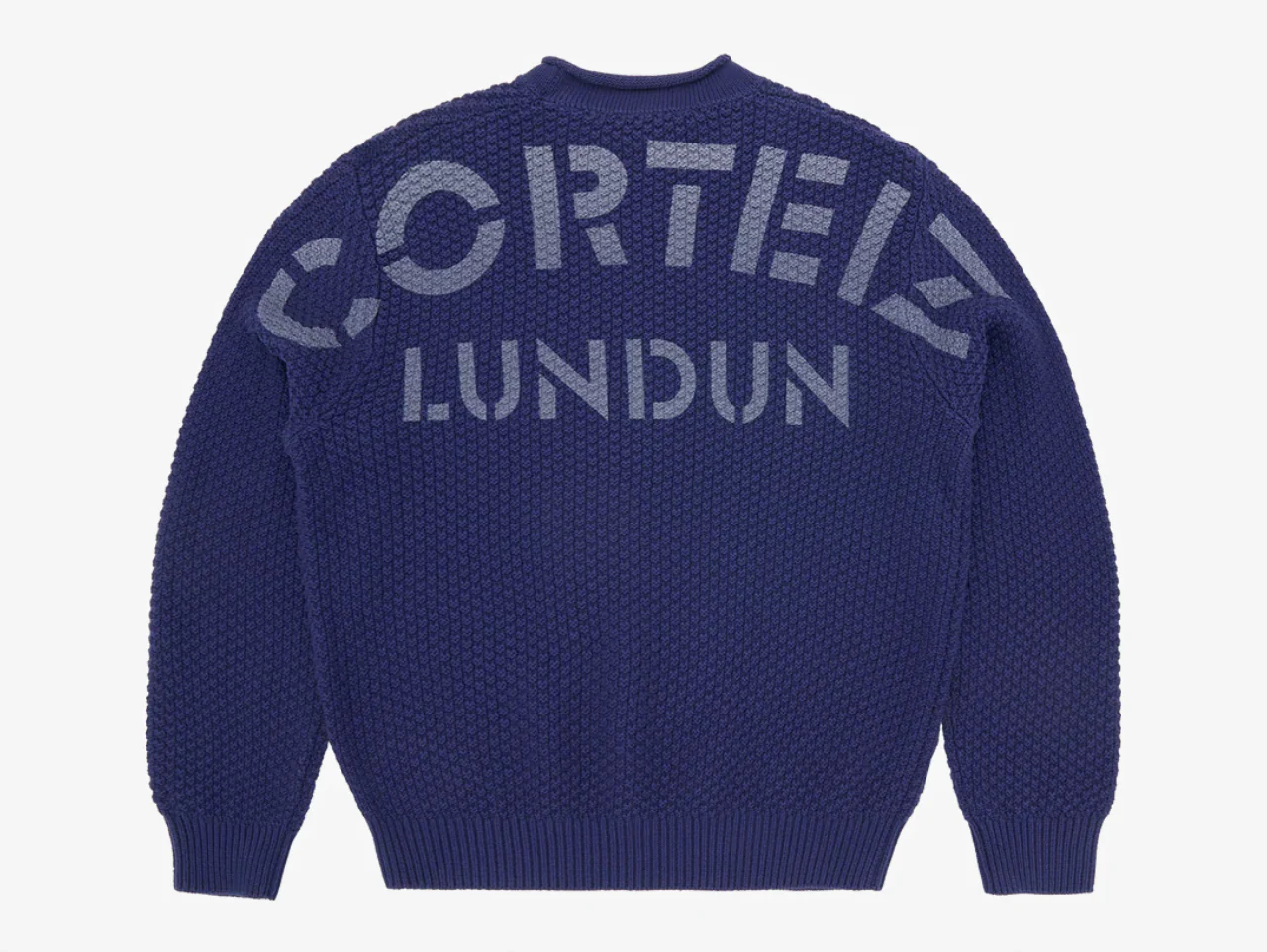 Corteiz Guerillaz Knit Sweater Navy