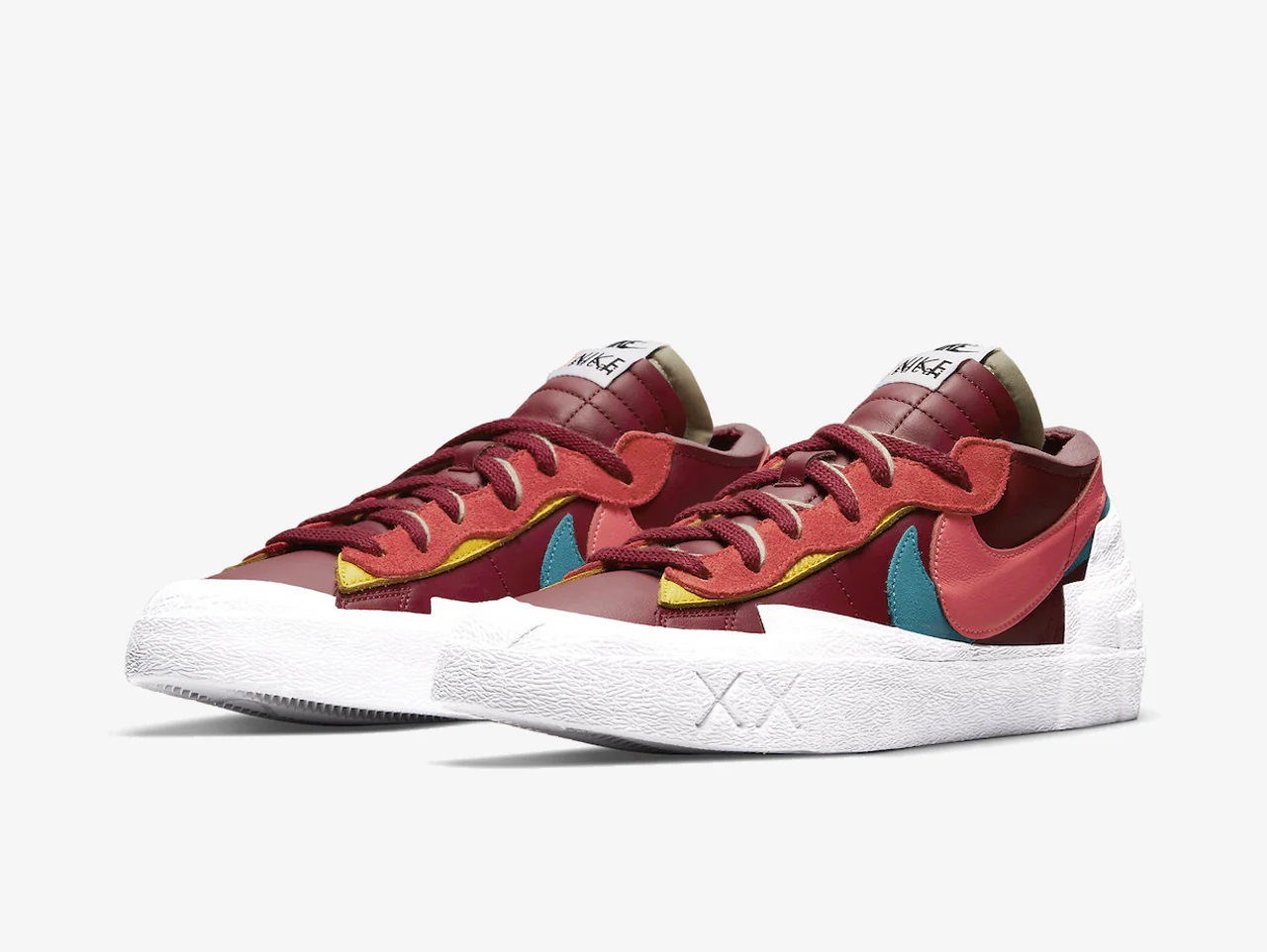 Sacai x Nike Blazer x KAWS Red - Image 2