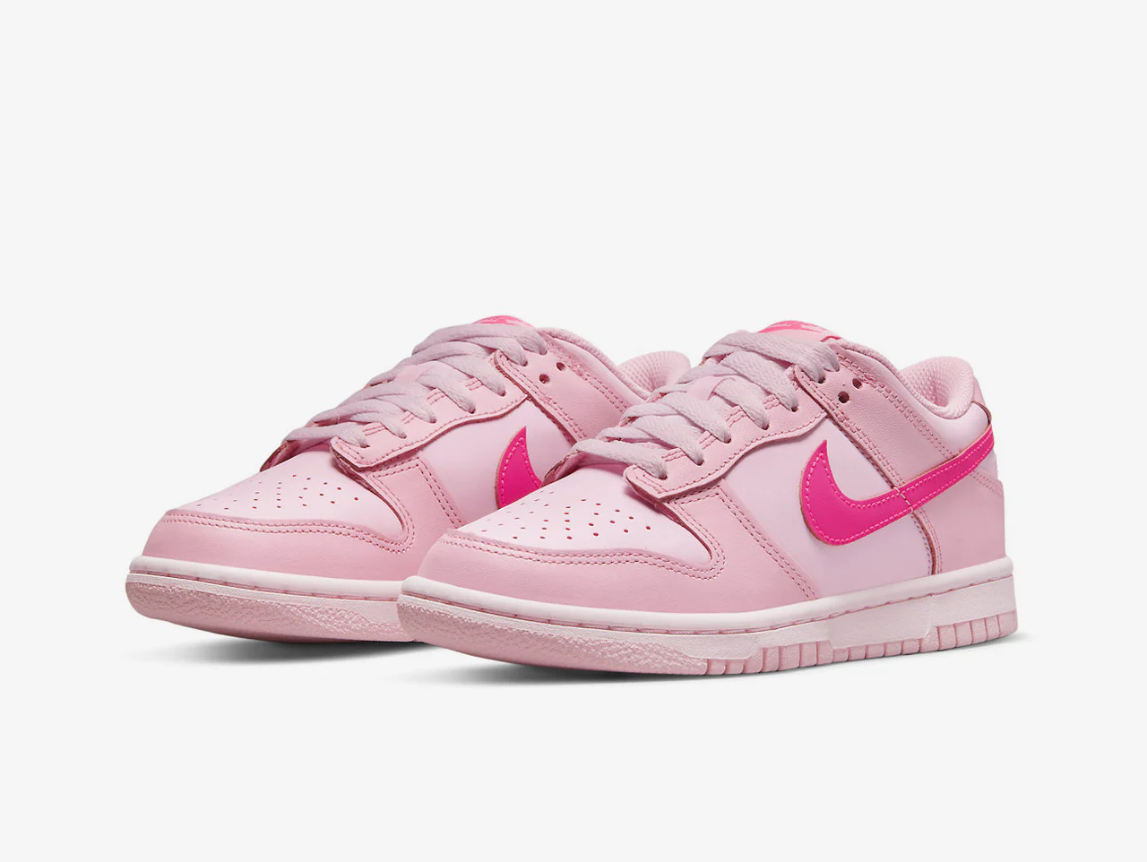 Nike Dunk Low Triple Pink (GS) - Image 2