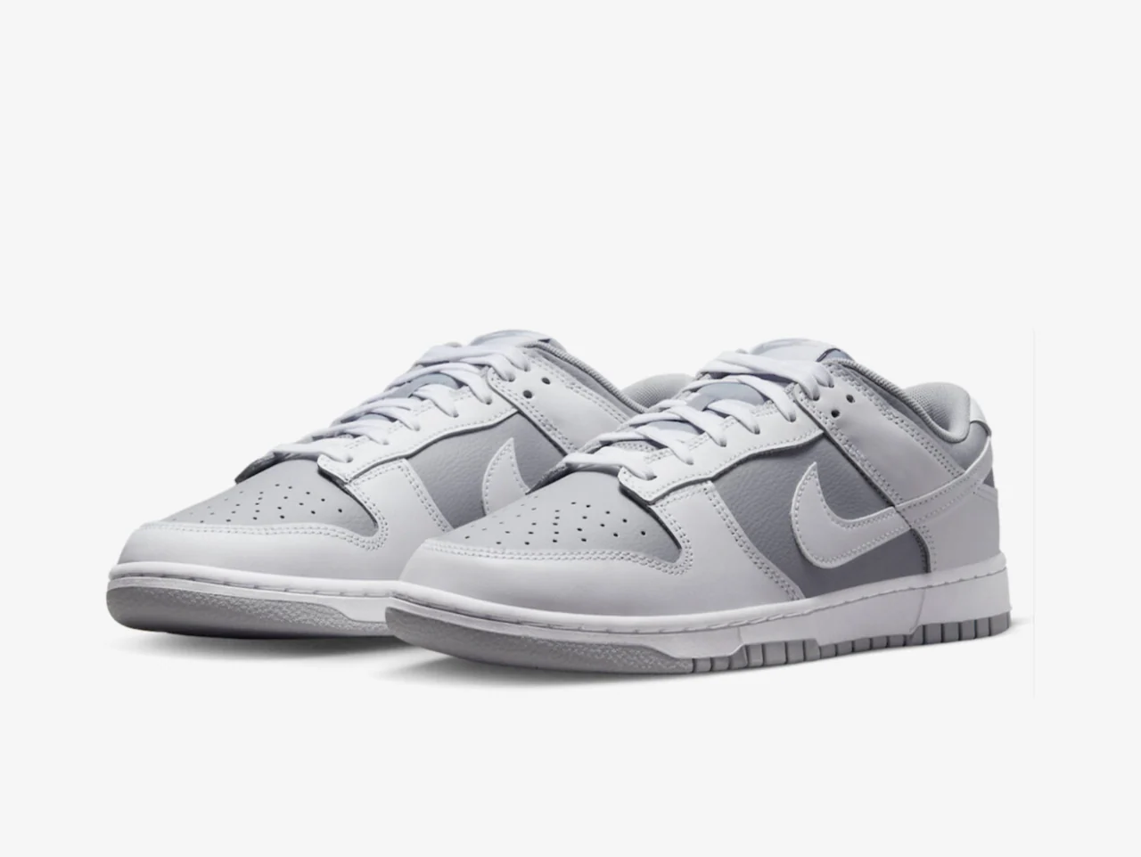 Nike Dunk Low White Grey - Image 2