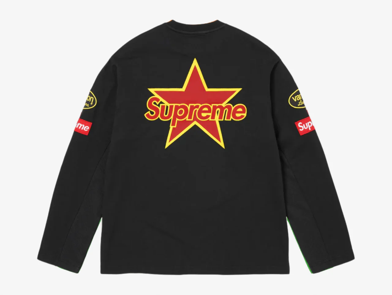 Supreme x Vanson Long Sleeve Top Black - Image 2