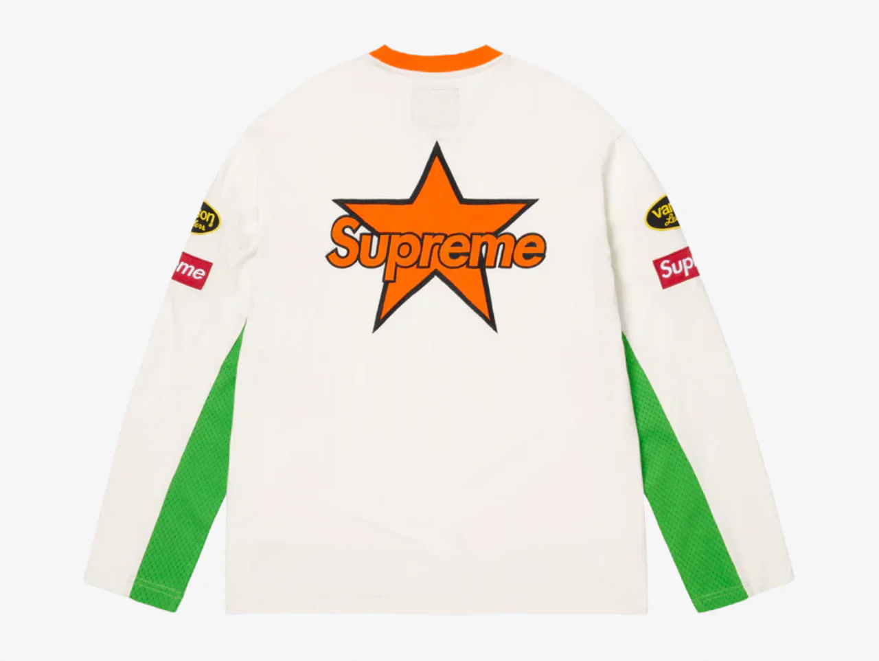 Supreme x Vanson Long Sleeve Top White - Image 2